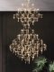 Staircase Chandelier, Villa Living Room Large Chandelier, Loft Duplex Floor-To-Ceiling Chandelier, Firefly Crystal Large Chandelier