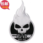 White Alien (Large) Ngực Sticker Trở lại Sticker Badge thêu Thêu Mark Mark Velcro Thêu