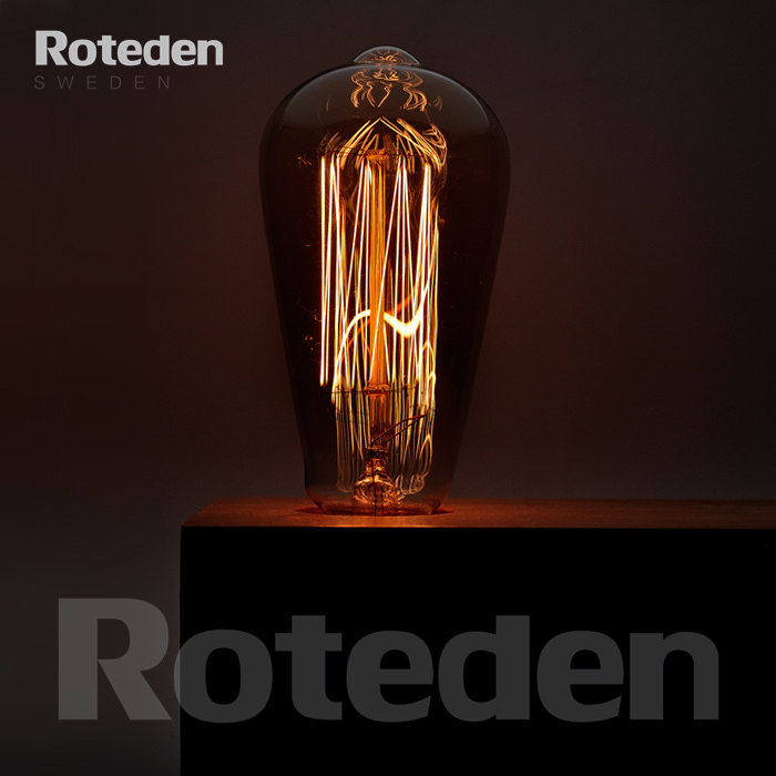 Swedish Roteden Retro Nordic IKEA Style Personality Decoration Edison Falls Tungsten Wire Fashion Bulb