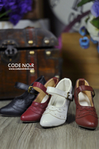 (CODENOiR) spot 3 points female baby SD BJD doll high heel shoes-fine with Oxford shoes