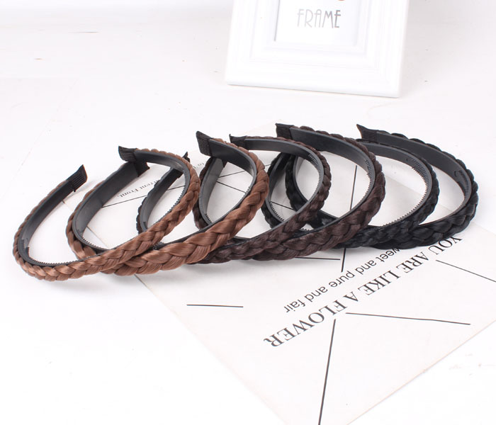 Xoắn braid wig headband đồ trang sức Hàn Quốc non-slip răng headband kẹp tóc bangs kẹp tóc phụ kiện tóc