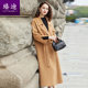 Fat mm ຂະຫນາດໃຫຍ່ຂະຫນາດຂອງແທ້ໃຫມ່ຫັກລະຫັດ clearance ລາຄາພິເສດ wool double-sided woolen coat ແມ່ຍິງ knee-length ຍາວ silhouette ວ່າງວ່າງ