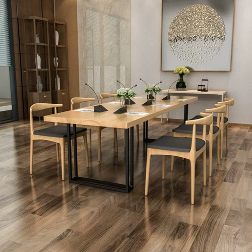 American Loft Desk Solid Wood Simploity, современные длинные столы и стульственные группы конференции, творческий переговоры