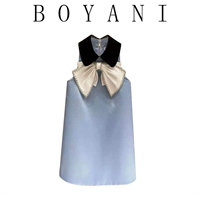 Летняя кукла, синий алмаз с бантиком, платье, юбка, коллекция 2023, кукольный воротник