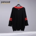 PANCOAT Tide thương hiệu thời trang xuân hè hè giản dị Hàn Quốc áo len dệt kim hàng đầu - Áo / áo thun