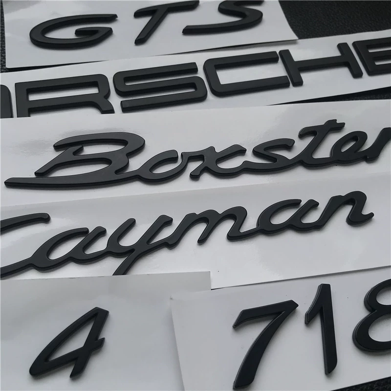 Поябидже автомобильная наклейка 718 Boxster Boxster GTS буквы после модификации
