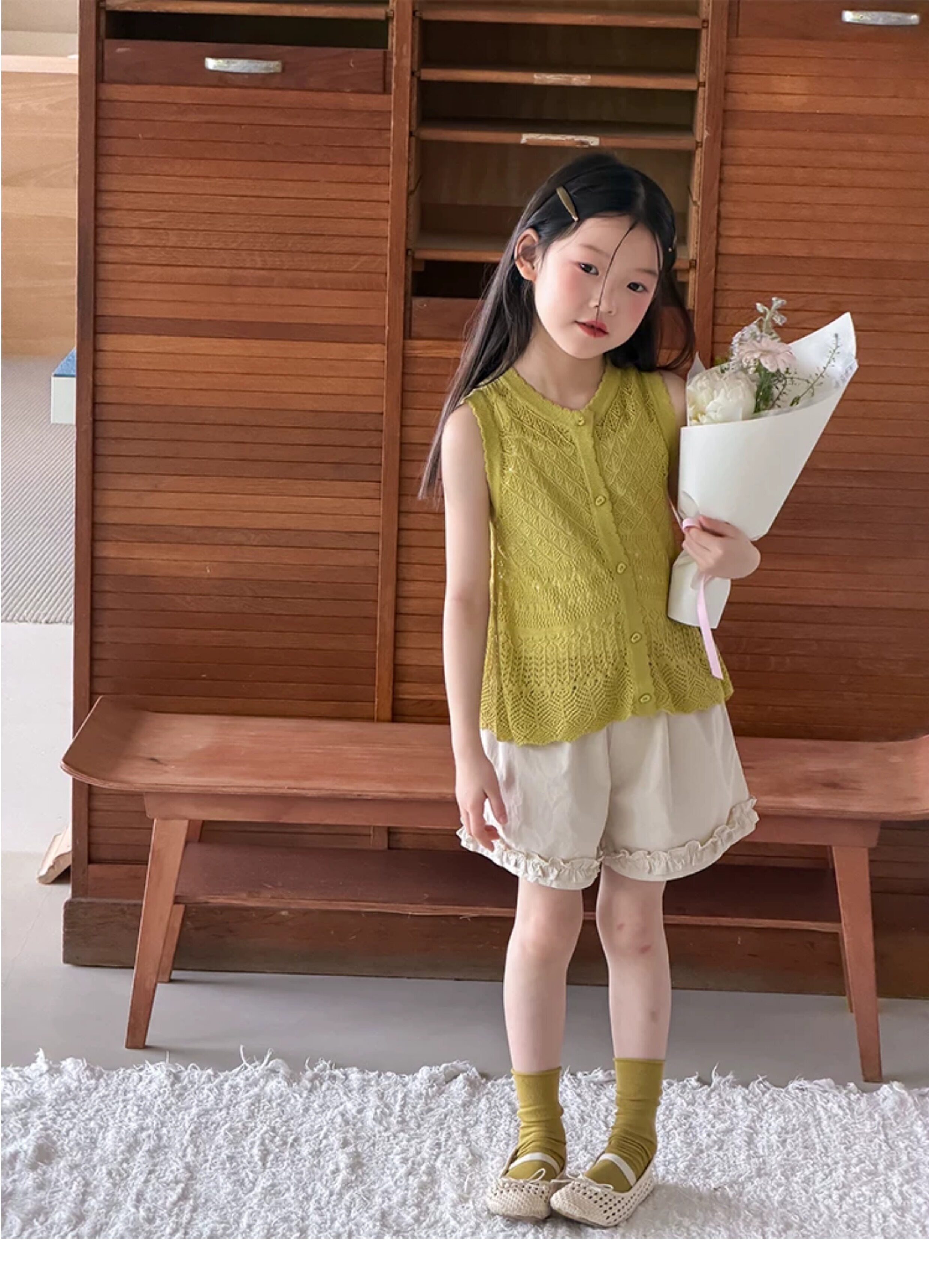 女童夏季花边纯棉短裤儿童百搭甜美可爱清爽阔腿裤宝宝五分裤子潮 — 15