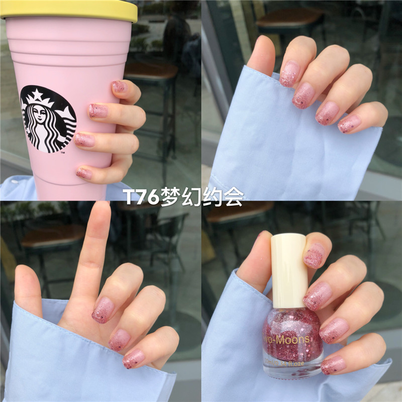 Mua 2 tặng 1 Unpeelable Net Red Nail Ba Lan Deep Sea Nàng tiên cá Sôcôla Polaris sequin Cherry Blossom Nail - Sơn móng tay / Móng tay và móng chân màu sơn móng chân làm trắng da