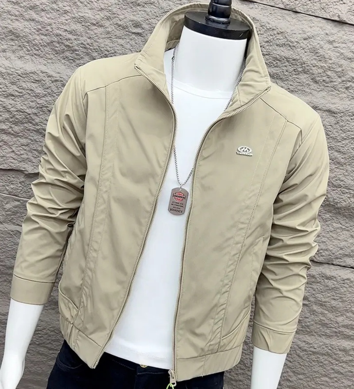 New Stylish Men's Jacket Spring and Autumn Korean Version Slim Fit High-End Handsome Casual Versatile Trendy Brand Top for Men
