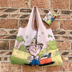Large-Capacity Foldableing Grocery Shopping Bag, Fashionable and Lightweight, Supermarket Handbag, Out-And-Out Bag, Cloth Environmentally Friendly Shopping Bag
