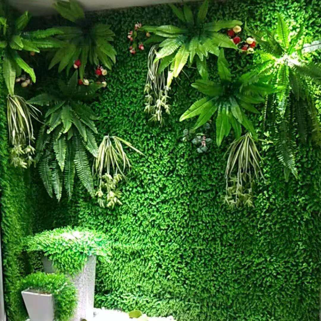 Simulation Green Plant Wall Background Wall Wall Greening Plant Wedding Flowers Wall Accessories Wall Accessories Wall Hanging Landscape Decoration Plant Soft Clothing