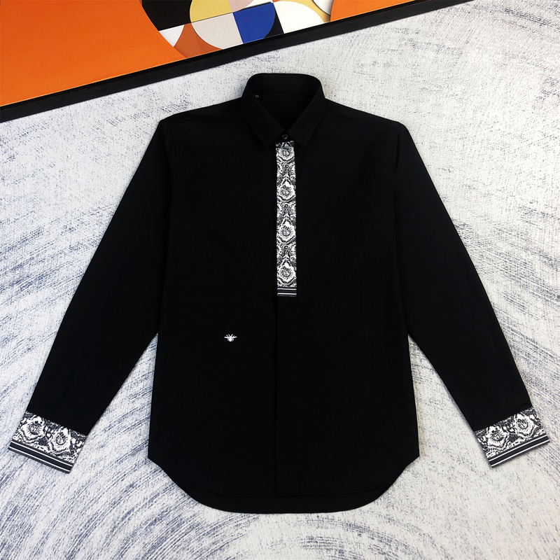 Greek Sunflower Ribbon Little Bee Stylish Trendy Men's Shirt Casual Slim Fit Men's Long-Sleeve Fashion Shirt Greek Sunflower Ribbon Little Bee Stylish Trendy Men's Shirt Casual Slim Fit Men's Long-Sleeve Fashion Shirt
