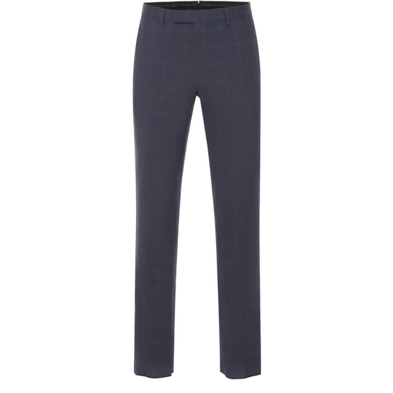 
SATCHI men's suit men's trousers in spring new wool mulberry silk plaid business formal wear middle-aged pants