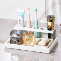 Mouthwash Cup Set Electric Toothbrush Holder Family Combination Set Toothbrush Seat Rack Brushing Cup Teeth Cylinder Washing Cup