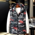 Áo vest cotton mùa thu và mùa đông nam rộng cỡ lớn cộng với phân bón để tăng thêm 200-300 kg vest vest cotton lớn Áo vest cotton