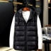 Áo vest cotton mùa thu và mùa đông nam rộng cỡ lớn cộng với phân bón để tăng thêm 200-300 kg vest vest cotton lớn Áo vest cotton