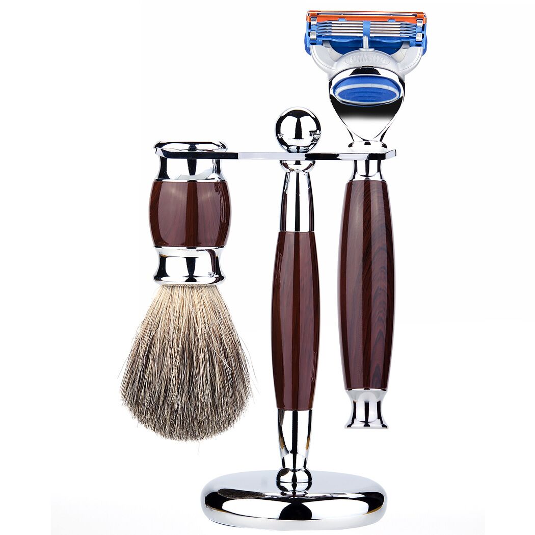Devil Hair Shave Brush Rack Shave Knife Rack Hung Razor Rack Hooder Brush Suit Old Razor