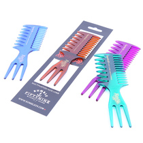 Spot RUMBLE59 Crow Barber Oil Head Styling Large Textured Portable Trident Multipurpose Head Comb