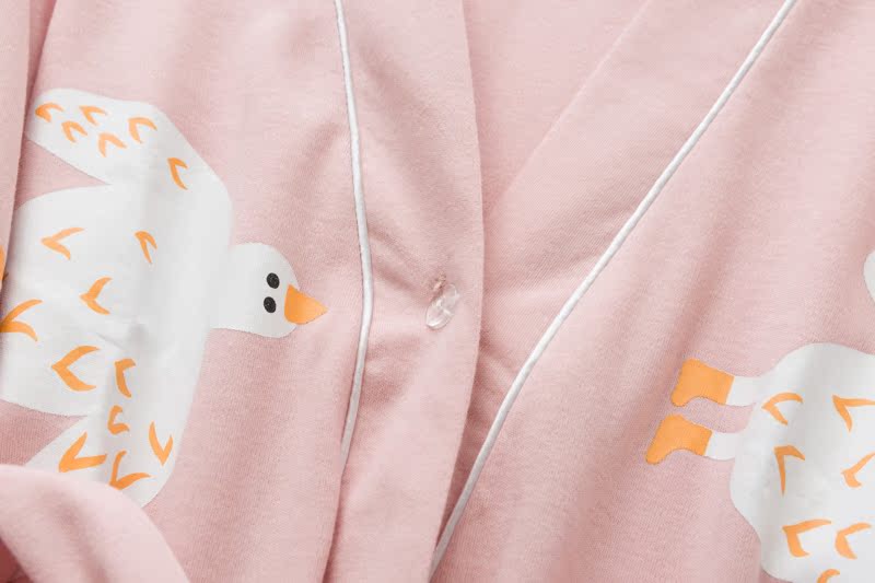 Phong cách Nhật Bản và gió xuân và mùa thu dễ thương ngọt ngào nữ mùa thu dài tay cotton mùa đông mềm mại chị em đầu váy ngủ váy cho người trung niên