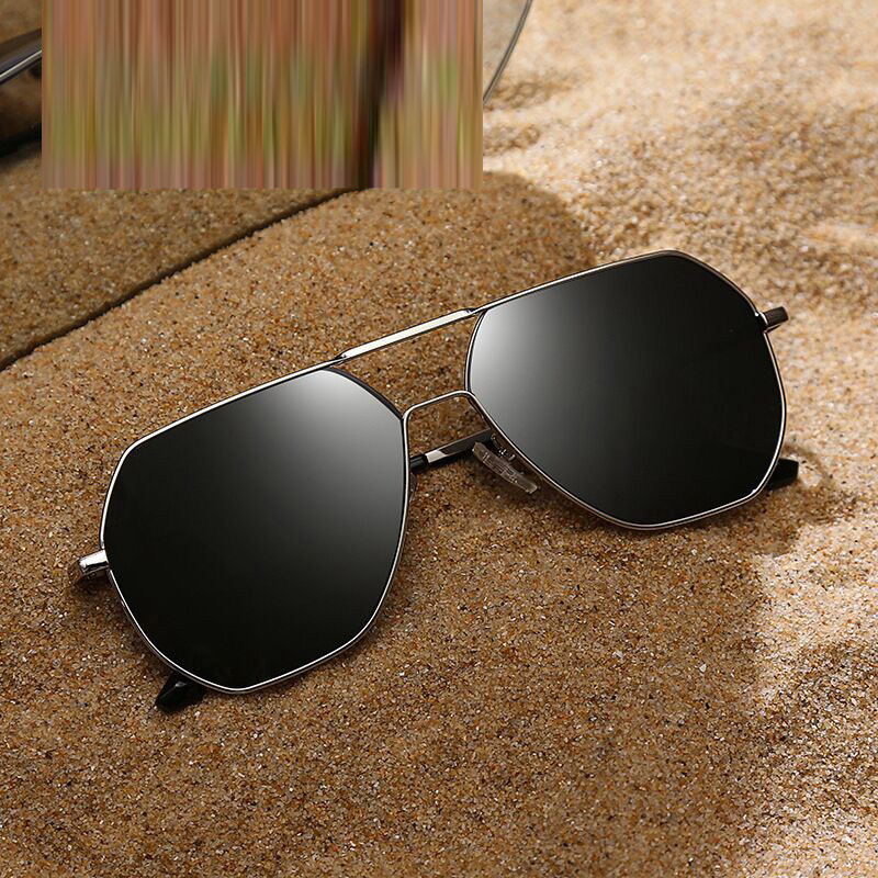 Myopia sunglasses male customized with degree sunglasses round face retro personality tide driver driving polarized toad mirror