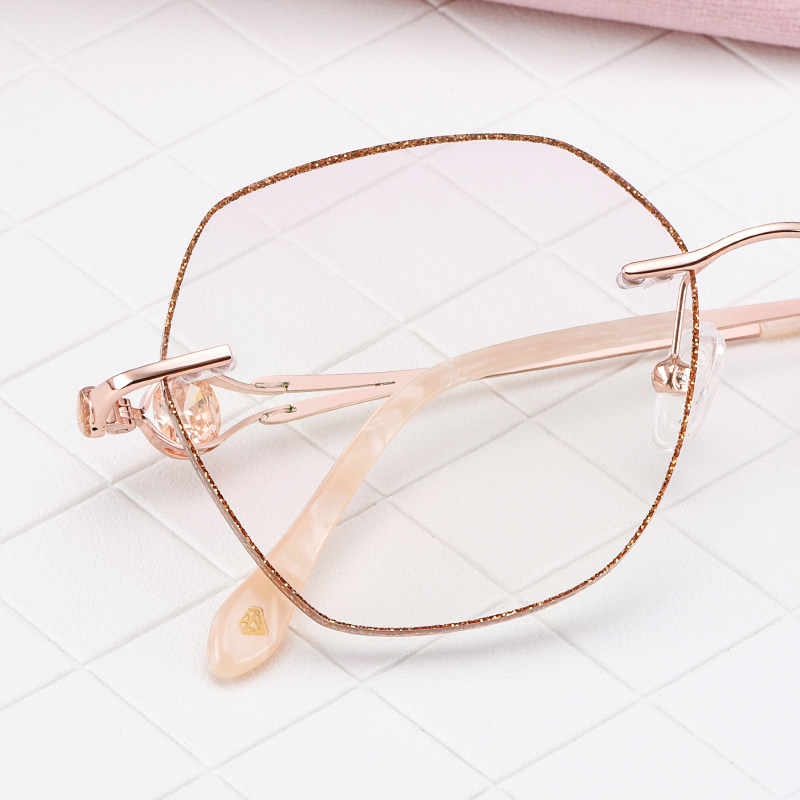 Anti-Blu-ray radiation-resistant glasses Female flat light fatigue with myopia watching mobile phone computer protect eye no-count internet red