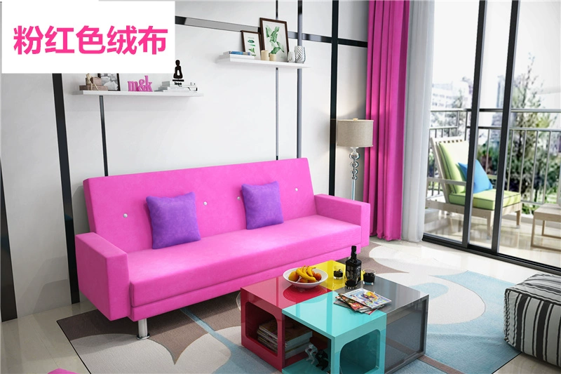 sofa vải hiện đại nhà đơn hộ gia đình sau ba đơn giản nhỏ quán cà phê thời trang phần nhỏ bốn người - Ghế sô pha