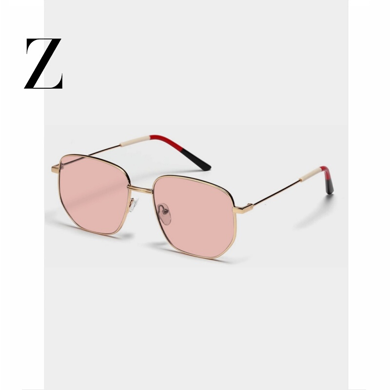 Jackson Wang Style Pink Glasses for Men, Trendy and High-End, Photochromic Sunglasses for Women, Uv Protection, Light-Colored Sunglasses