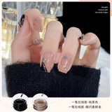 Лак для ногтей для маникюра, серебряные блестки для ногтей со шнуром, окрашенный металлический клей, 2025 года, новая коллекция, зеркальный эффект