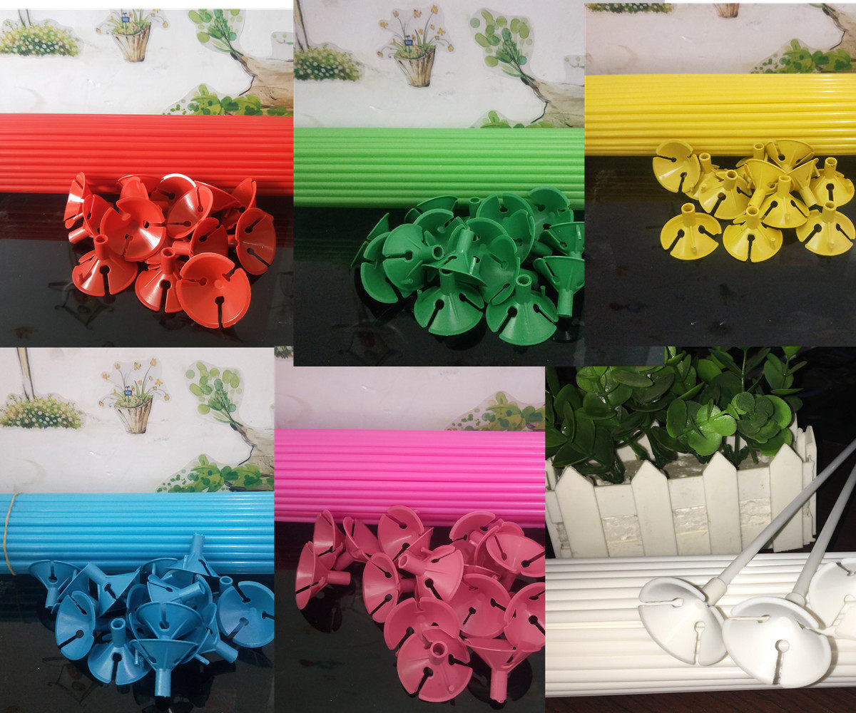 Pure white support rod flower arrangement rod bracket tied balloon rod with hand-held stick balloon stick activity balloon rod drag and thicken