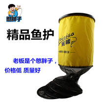 Fish net pocket fishermen nylon coated quick-drying thickening competitive black pit stainless steel mesh ring size