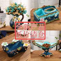 European creative ceramic vase ornaments American living room coffee table porch wine cabinet flower Ware TV cabinet decorations