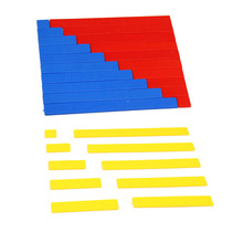 Manufacturer Direct Monte Thosori Montessori mathematical teaching aids Monte Early teaching Puzzle Toy Arithmetic Ruler Professional Edition