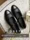 Cokeya/Toe Ballet~ Chanel-Style Quilted Buckle French Genuine Leather Mary Jane Flat Shoes for Women, Early Spring