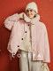 Cokeya/Snow Country Elf~ Fur Integrated Fur Collar White Goose down Short Pink Parka down Jacket for Women Winter