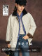 Cokeya/Retro Barn Style~90 White Goose down Workwear Round Neck Mid-Length Lightweight down Jacket for Women Winter