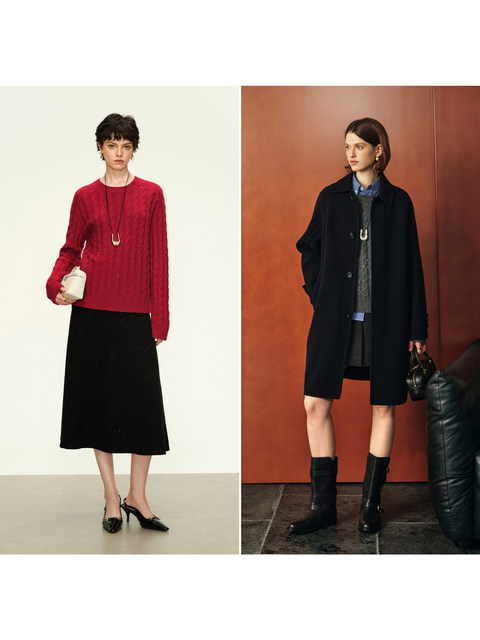 Cokeya/Shimmering Starry Sky Sweater~Bc Luxurious Consinee Shiny Sequin Cashmere Cable Knit Pullover Sweater