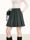 Cokeya/Winter Edinburgh~ Thickened Twill Wool Pleated Skirt for Women, Spring High-Waisted Slimming Skirt Pants