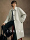 Cokeya/Inca Group Inca~ Alpaca Wool Mid-Length White Long-Sleeved Woolen Coat for Women in Spring