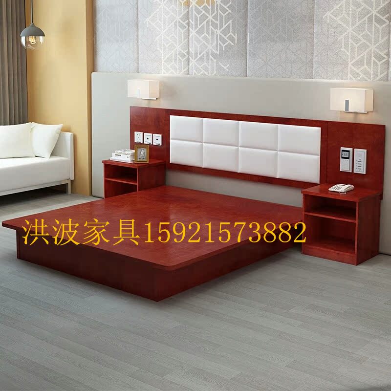 [Nội thất khách sạn] Nội thất khách sạn Express, Gói mềm Phòng tiêu chuẩn Giường đôi Toàn màn hình Giường đơn giản Bàn TV - Nội thất khách sạn bàn ghế tiếp khách