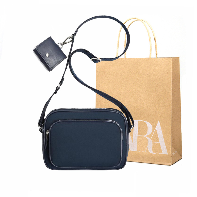 2026 Winter New Men's Bag Trendy Brand Soft Nylon Crossbody Bag Men's Casual Shoulder Bag Camera Bag Messenger Bag