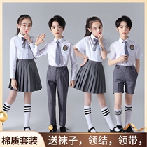 Major Chorus Performance of primary and middle school students Poetry Recital of Yinglun Wind School Childrens Choir Performance Costume Men
