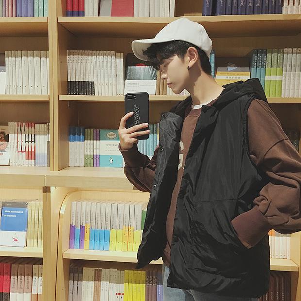 Áo vest nam mùa đông phiên bản Hàn Quốc xuống cotton mùa thu và xu hướng áo khoác mùa đông đẹp đôi vest nam dày vest áo khoác không tay nam