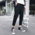 Mùa hè phần mỏng lỗ chín điểm quần âu nam phiên bản Hàn Quốc của xu hướng dụng cụ quần harem Quần chân váy hoang dã quần áo nam cao cấp Quần Harem