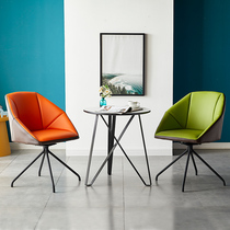 Leisure swivel chair backrest chair Computer office Simple lazy sales office Negotiation table and chair combination Sofa Round coffee table