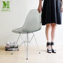 Eames chair ins transparent chair Acrylic creative dining chair Cafe outdoor leisure art designer