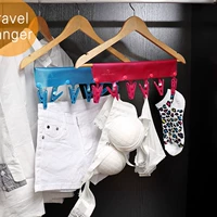 Du lịch xách tay đa chức năng móc treo quần áo du lịch quần áo chống trượt giá phơi quần áo sấy quần áo clip - Hệ thống giá giặt máy cắt xù lông