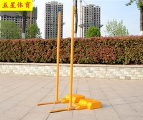 Full cast iron badminton rack ABS badminton net post air volleyball net stand liftable mobile badminton post
