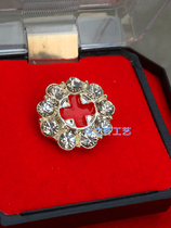 Red Cross Badge Chest Card Hospital Doctor Chest Flower Nurse Chest Needle Upscale Water Drill Division Emblem Custom Made