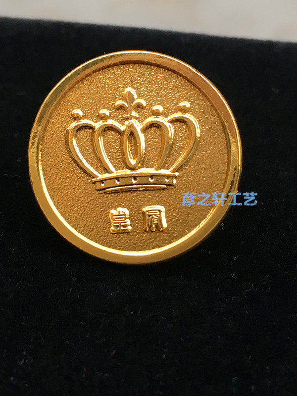 Crown Badge Diamond Brooch Chest Badge Custom Set Full 99