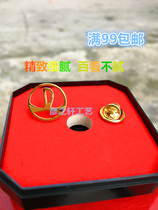 Wanda Group logo logo staff badge brooch Division logo Gold-plated badge Metal custom custom